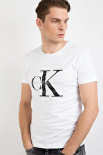 Calvin Klein Erkek Beyaz T-Shirt 16YJ3IJ302251 - 1