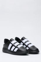 Ayakkabı Modası Siyah Beyaz 2 Kadın Spor Ayakkabı 1938-9-4210 - 3