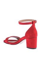 SOHO Kırmızı Süet Kadın Topuklu Ayakkabı 8290 - 5