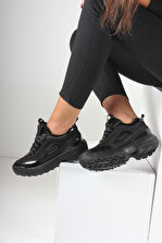 İnan Ayakkabı Siyah Kadın Spor Ayakkabı Y2040 - 3