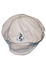 Kardesler 3463 Bebek Şapkası Beyaz-Mavi - 1