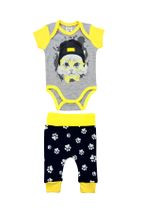 Minisse Sarı Erkek Bebek Gözlüklü Kedicik Detaylı Takım-1820 A4313 - 1