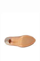 Nine West Hakiki Deri Kadın Vizon Topuklu Ayakkabı 16Y25016044-4CY - 5