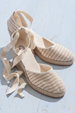 Elle Shoes RENERA Bej Kadın Dolgu Topuklu Ayakkabı - 1