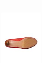 Nine West Hakiki Deri Kırmızı Kadın Topuklu Ayakkabı 25011147-1TF - 7