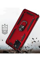 Kilifplus Samsung Galaxy Note 10 Lite Kılıf Military Yüzüklü Standlı Vega Tank - Kırmızı - 8