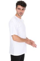 Millionaire Düz Beyaz Oversize Unisex T-shirt - 4