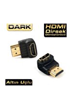 Dark HDMI Erkek - HDMI Dişi 90 Derece Çevirici Dirsek DK-HD-AMXF90 - 1