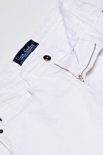 Pierre Cardin Beyaz Slim Fit Denim Pantolon - 3