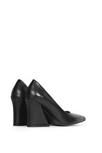 İLVİ Katis Bayan Topuklu Ayakkabı Siyah Deri - 4