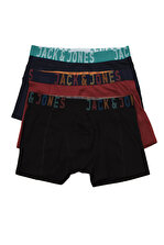 Jack & Jones 3'lü Boxer - MixSoild Trunks 3 Pack 12143985 - 2
