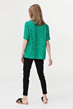İpekyol Kadın Yeşil Bluz IS1190006355 - 5