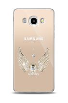 Crystal Dream Samsung Galaxy J7 2016 Angel Death Taşlı Kılıf - 1