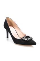 İnci Siyah Kadın Klasik Topuklu Ayakkabı 120130008701 - 9