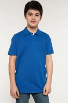 DeFacto Mavi Genç Erkek Polo T-Shirt - 1