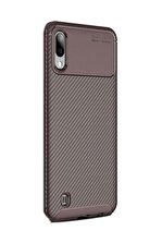 CaseStreet Samsung Galaxy M10 Kılıf Negro Karbon Dizayn+Nano Glass - 1
