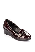 Derimod Bordo Kadın Dolgu Topuklu Ayakkabı - 4