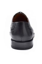 Hemington Erkek Gri El Yapımı Koyu Klasik Deri Ayakkabı - 5