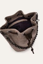 Mudo Kadın Vizon Zincir Detaylı Bucket Çanta - 3