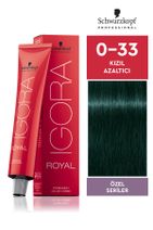 Igora Royal Özel Seriler 0-33 Kızıl Azaltıcı Saç Boyası 60ml - 1