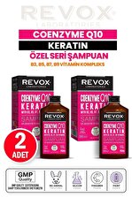 Revox Coenzyme Q10 Keratin Vitamain Kompleks Güçlendirici Yenileyici Derin Besleyici Şampuan 2 Adet - 1