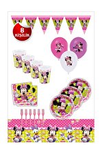 Minnie Mouse Doğum Günü Parti Seti 8 Kişilik - 1
