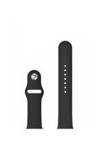 Microcase Apple Watch Seri 5 40 Mm Için Silikon Kordon Kayış - Siyah - 2