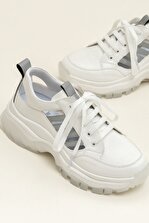 Elle Shoes REKHA-1 Beyaz Kombin Kadın Ayakkabı - 1