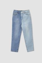 DeFacto Kız Çocuk Mom Fit Beş Cep Jean Pantolon - 1