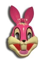 Parti dolabı 1 Adet Pembe Tavşan Yüz Maskesi, Bugs Bunny Hayvan Maske - 1
