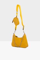 Bagmori Sarı Kadın Cüzdan Aksesuarl�ı Mini Askılı Çanta M000004155 - 2