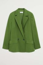 MANGO Woman Kadın Yeşil Kruvaze Yakalı Blazer Ceket 67097664 - 2