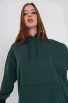Addax Kapüşonlu Oversize Basic Sweatshirt S9725-asn75 - 2