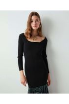 İpekyol Çizgili Örme Triko Elbise - 5