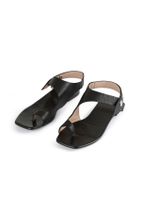 Xint Kadın Siyah Neolit Taban %100 Deri Sandalet - 1