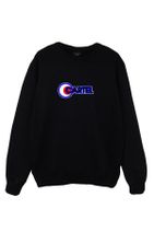 fame-stoned Cartel Baskılı Bisiklet Yaka Sweatshirt - 1