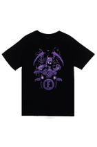 fame-stoned Unisex Siyah Fortnite Baskılı T-shirt - 1