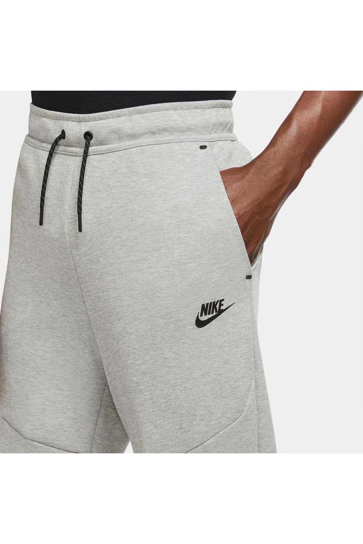 Nike Tech Fleece Joggers Pants Sweats Gray Cream CU4495-064 Men's L Large