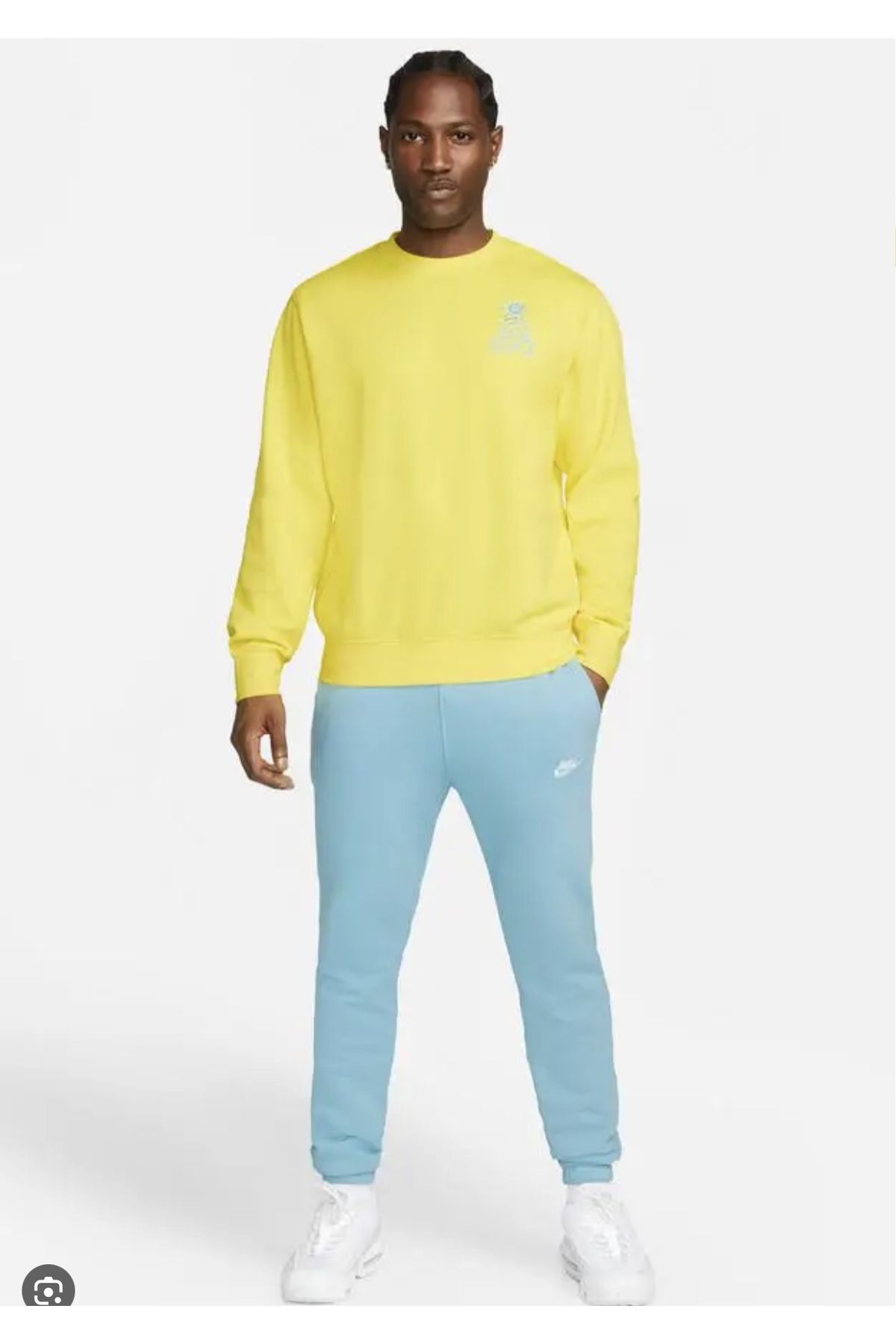 Nike Sportswear Men s Yellow Sweatshirt DQ4072 765 Trendyol