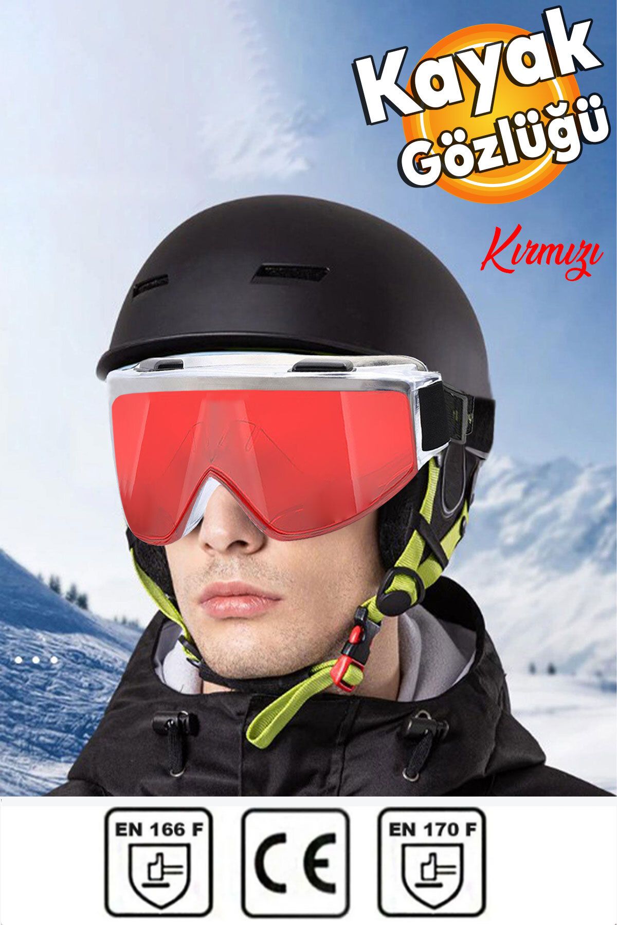 Sun and top ski goggles
