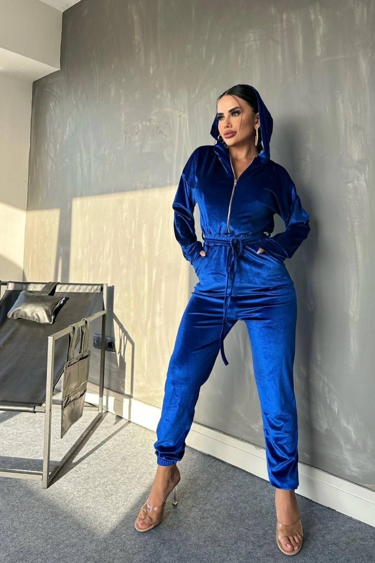 Jumpsuit i velour sales