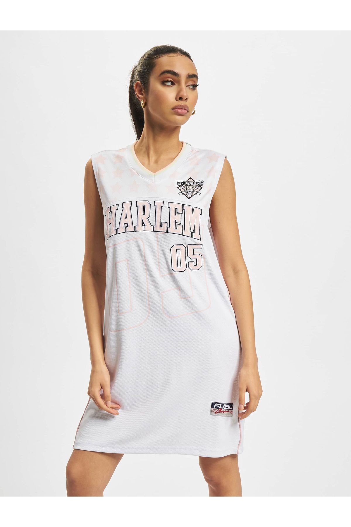 FUBU Dress White Basic Trendyol