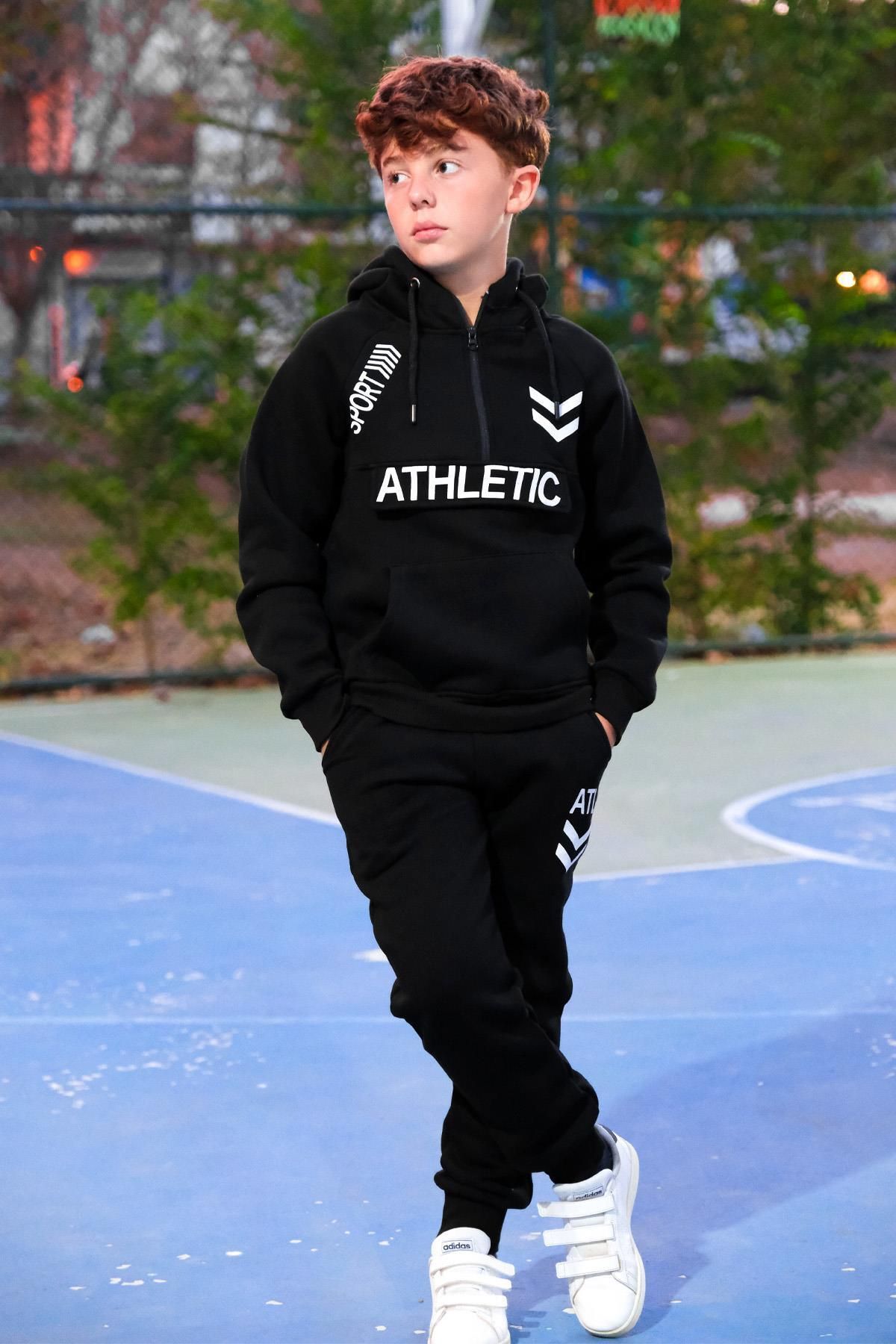 Kids fleece tracksuit discount