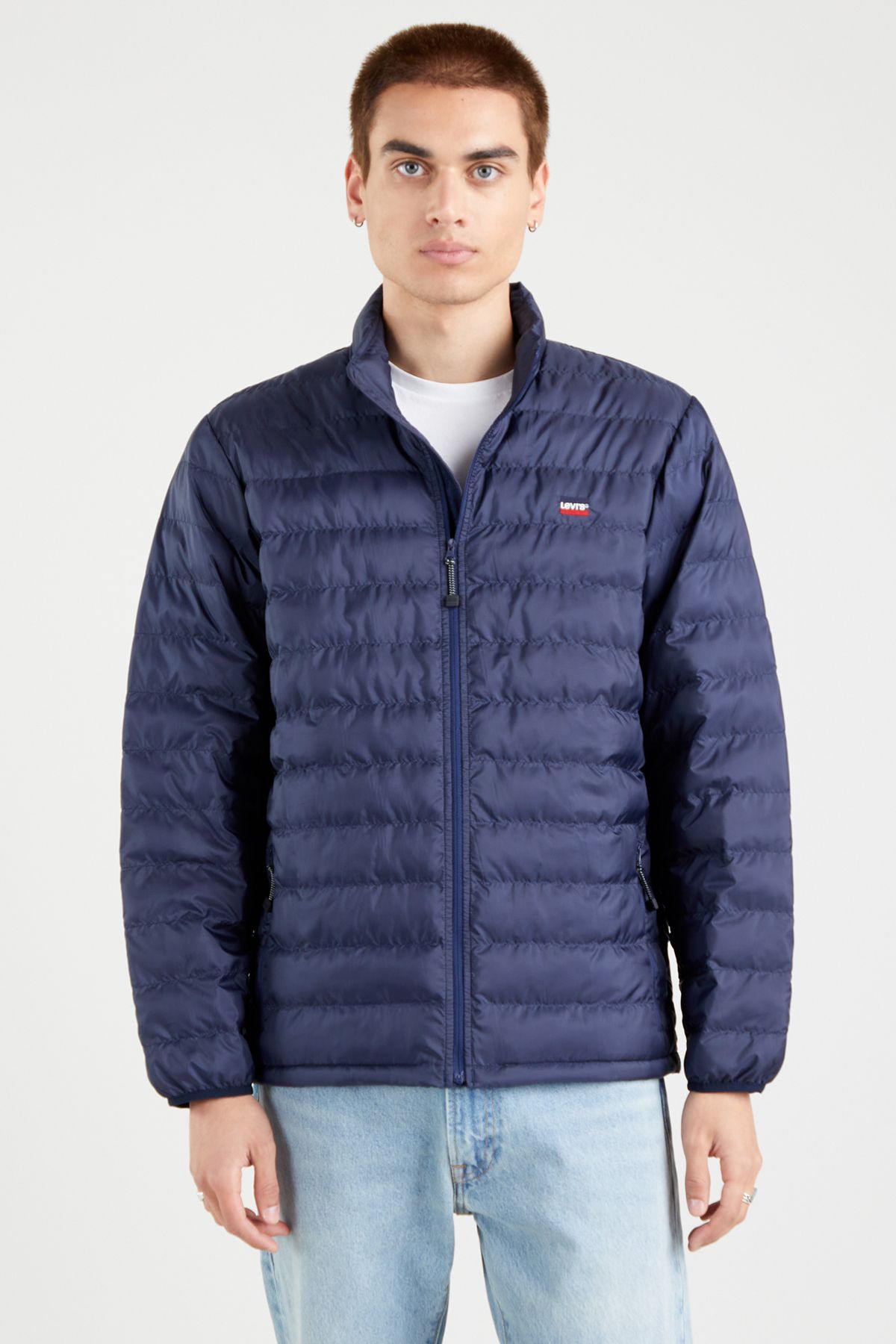 Dark blue levis jacket new arrivals