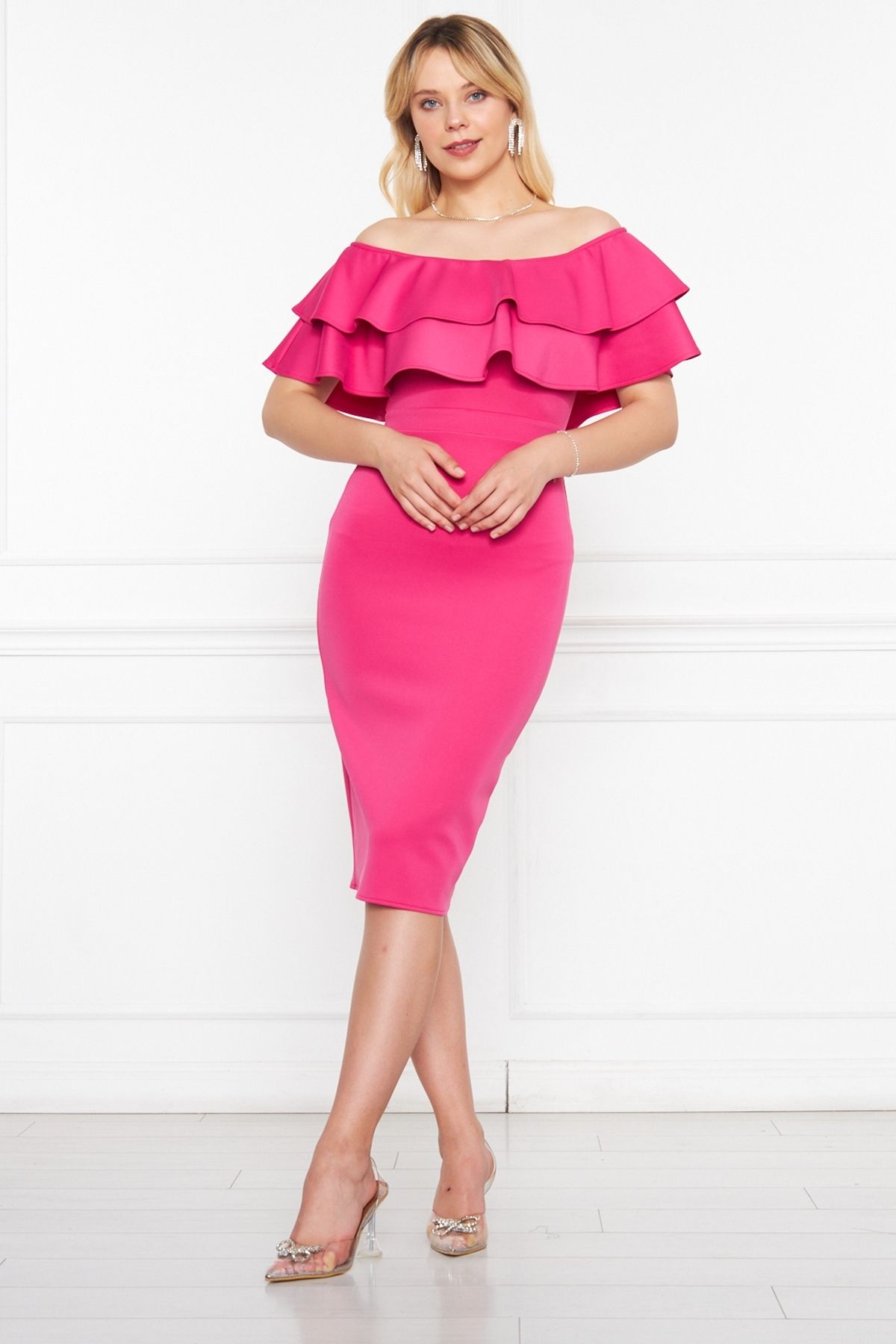 Pencil cut on sale dress for chubby