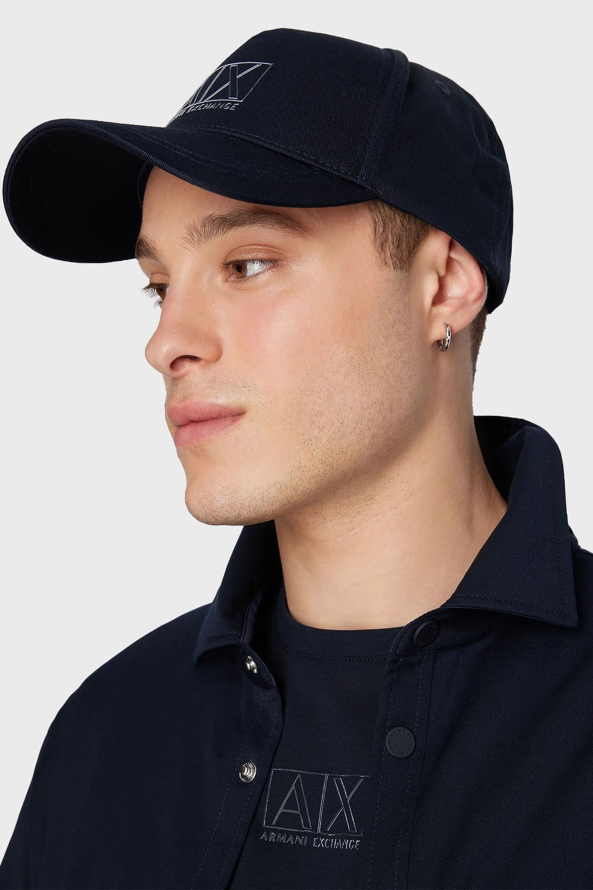 Armani logo sale cap