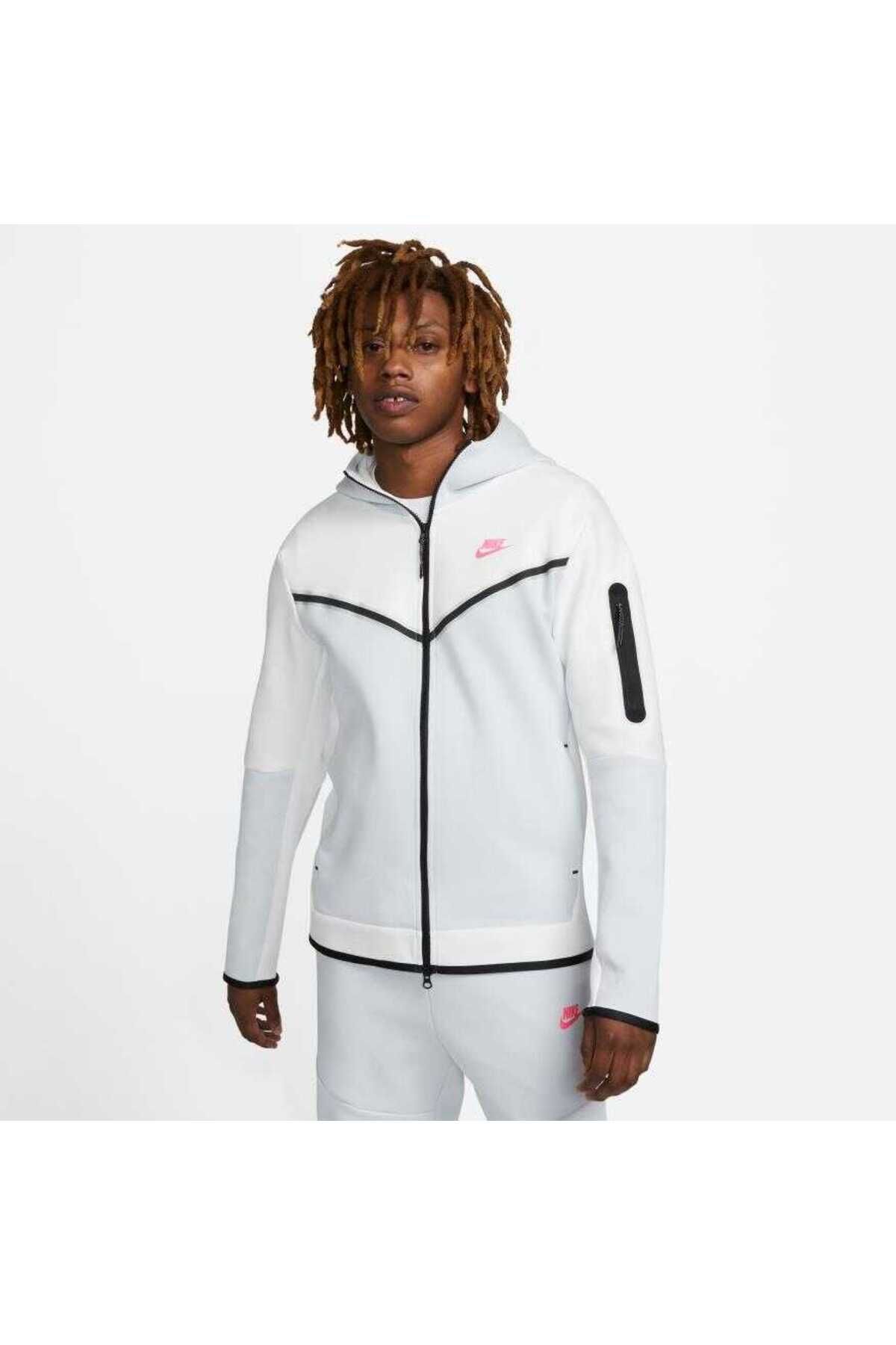 Nike tech fleece hoodie white new arrivals