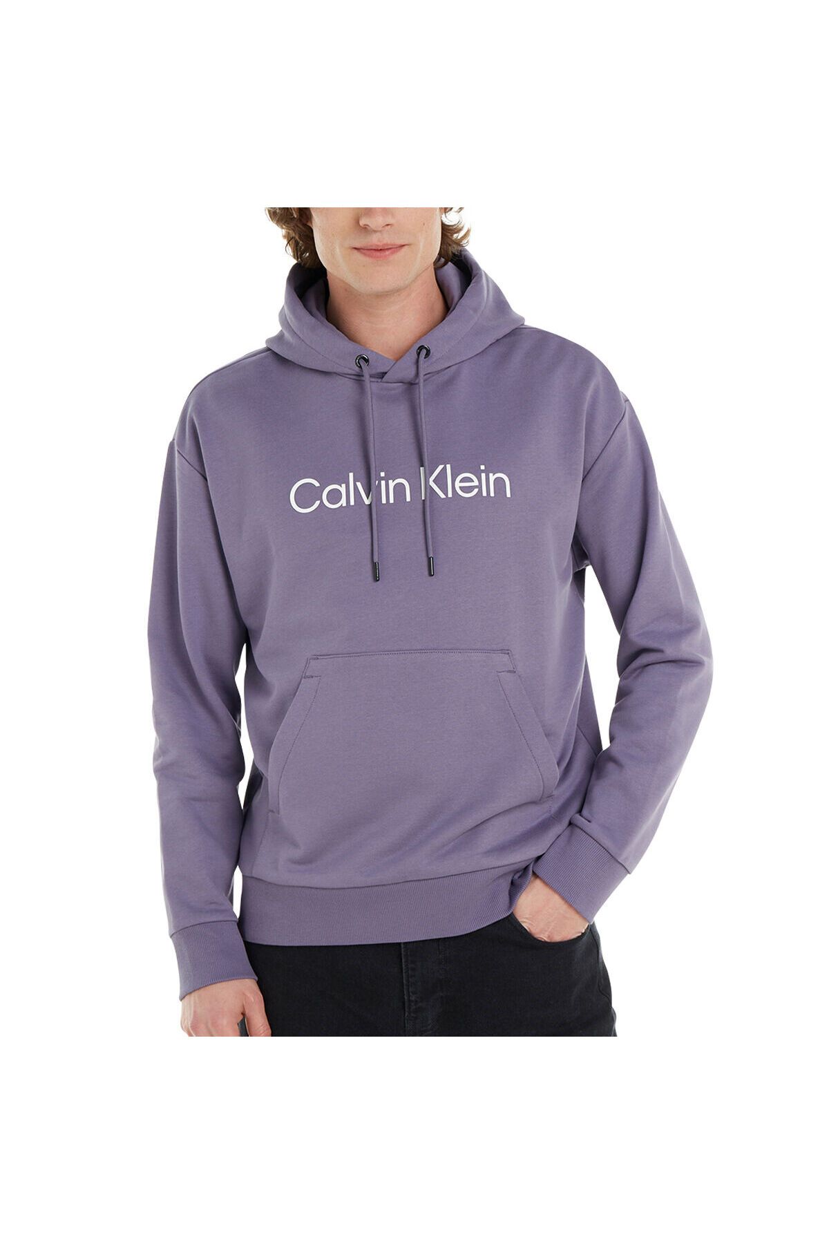 Calvin Klein Sweatshirt Purple Relaxed fit Trendyol