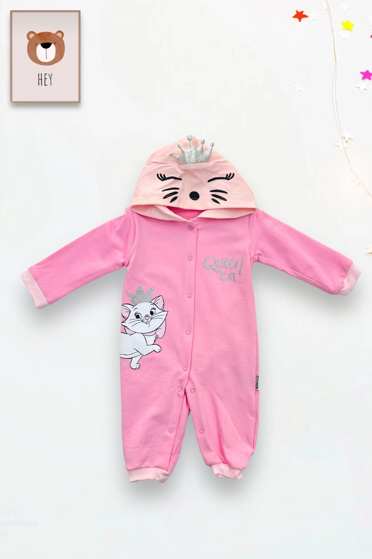 Baby girl clearance hooded jumpsuit