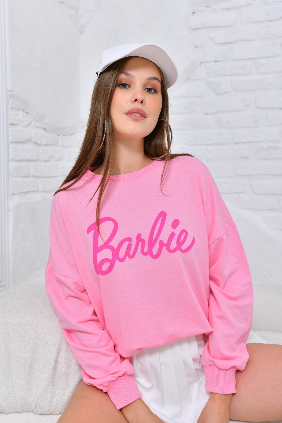 Pink barbie sweatshirt outlet